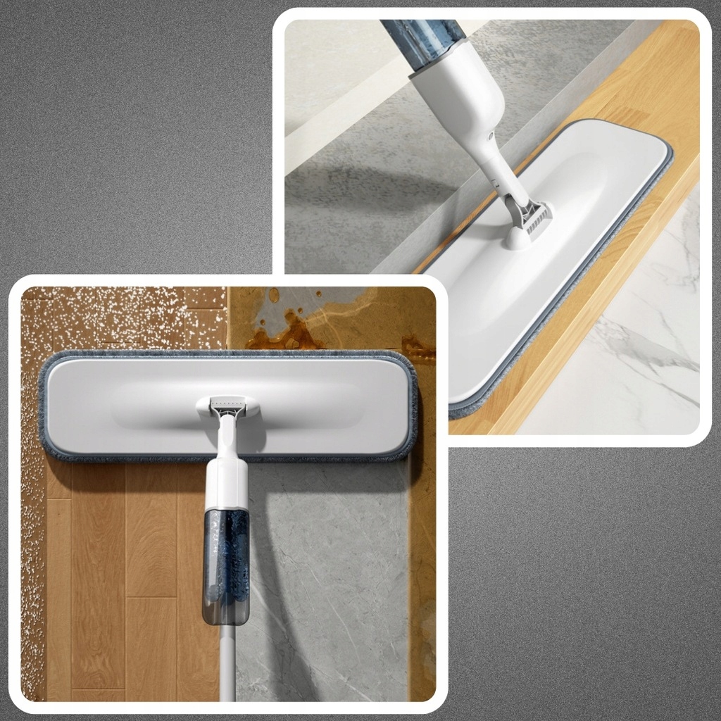 MOP PŁASKI ZE SPRYSKIWACZEM DŁUGI 120cm 350ml + 3X WKŁADY MIKROFIBRA 3 SZT Typ płaski