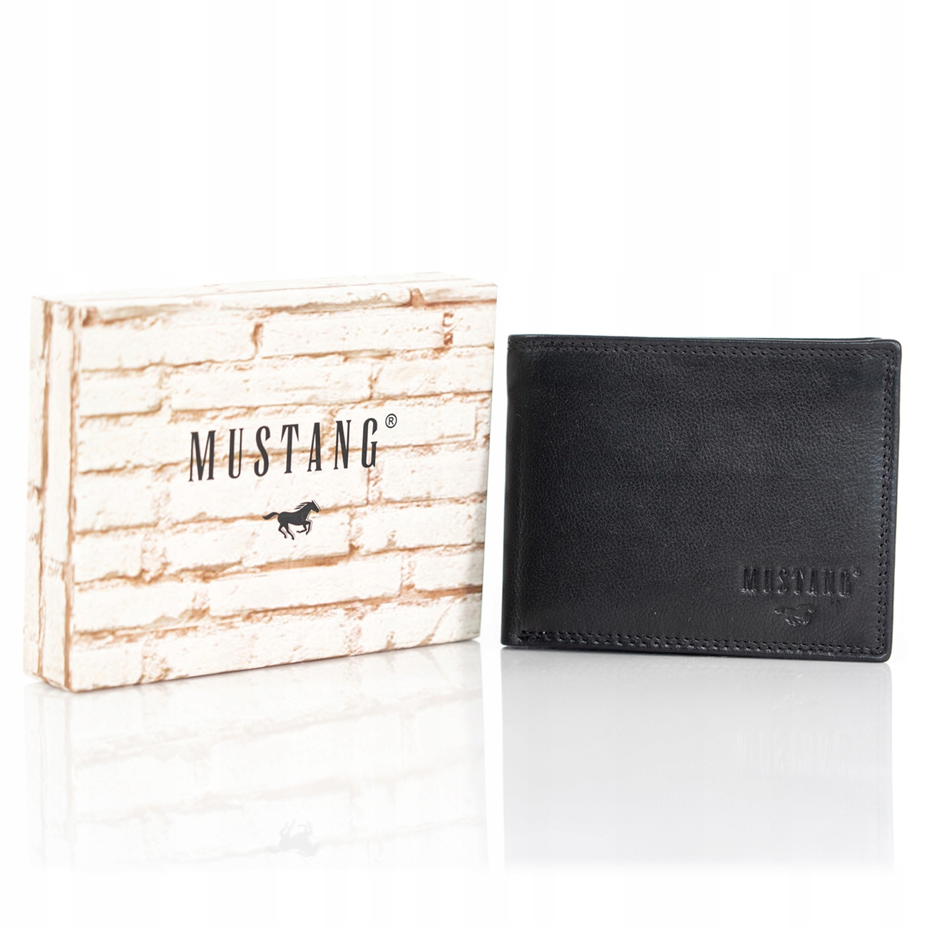 Pánská peněženka Mustang Kožená Horizontální Rfid Stylová Módní Dárková