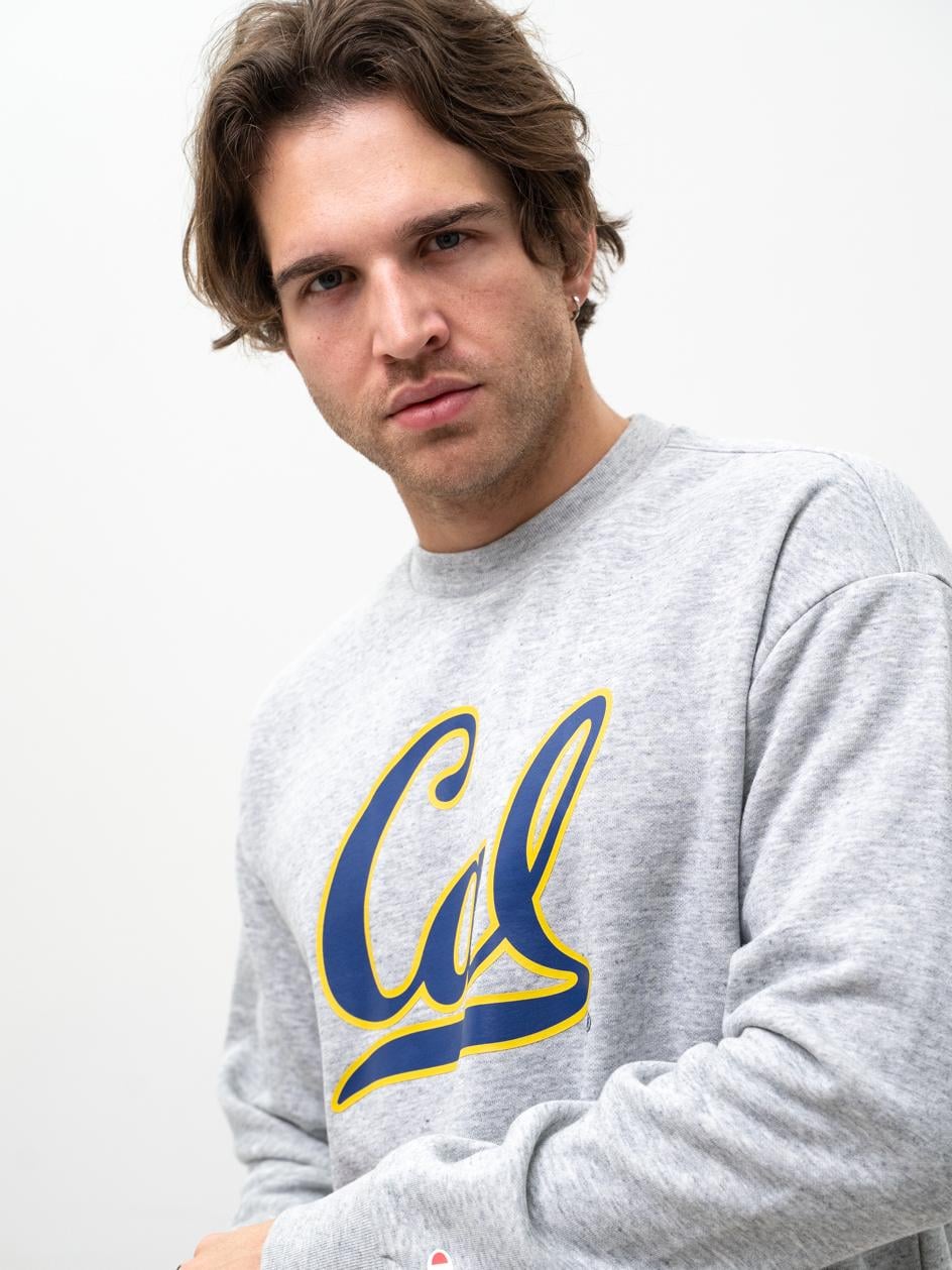 Mikina Bez Kapuce Šedá Sport Značková Champion University Cal M