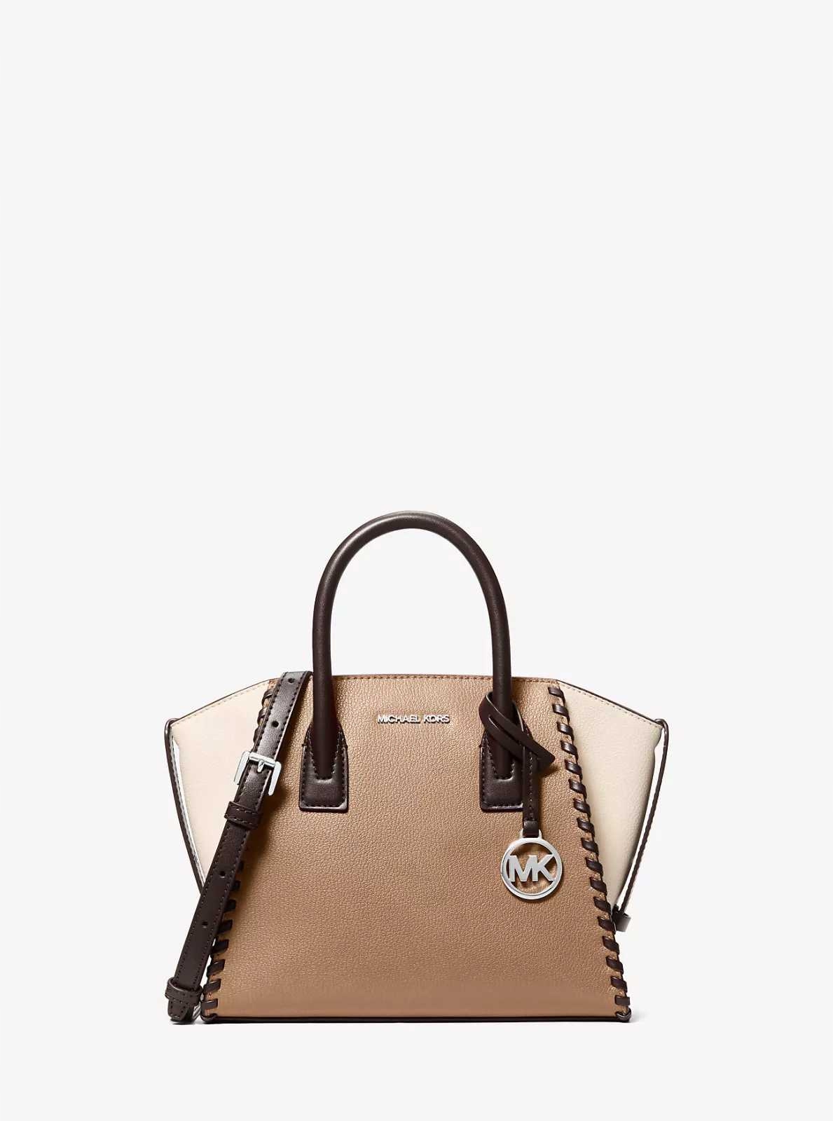 Michael Kors damska torebka skórzana Avril beżowa
