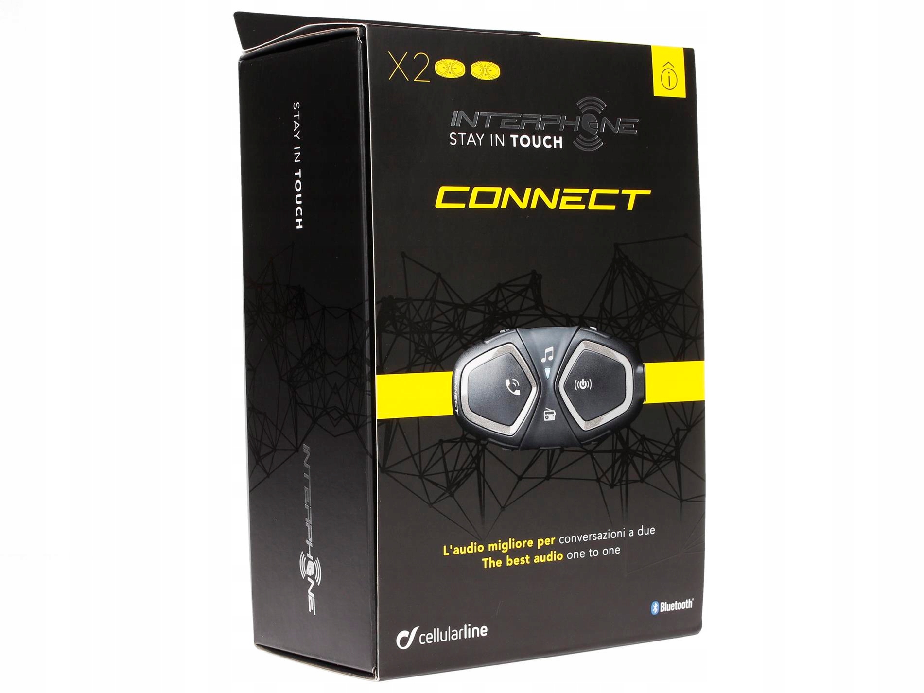 INTERKOM Cellularline INTERPHONE 2 centralki BT Additional Elements dedicated cable USB cable assembly kit