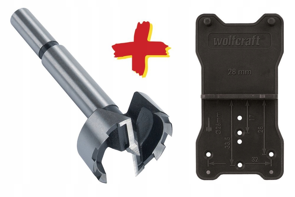 

Wiertło pod zawiasy 35 Szablon Wolfcraft 8728000