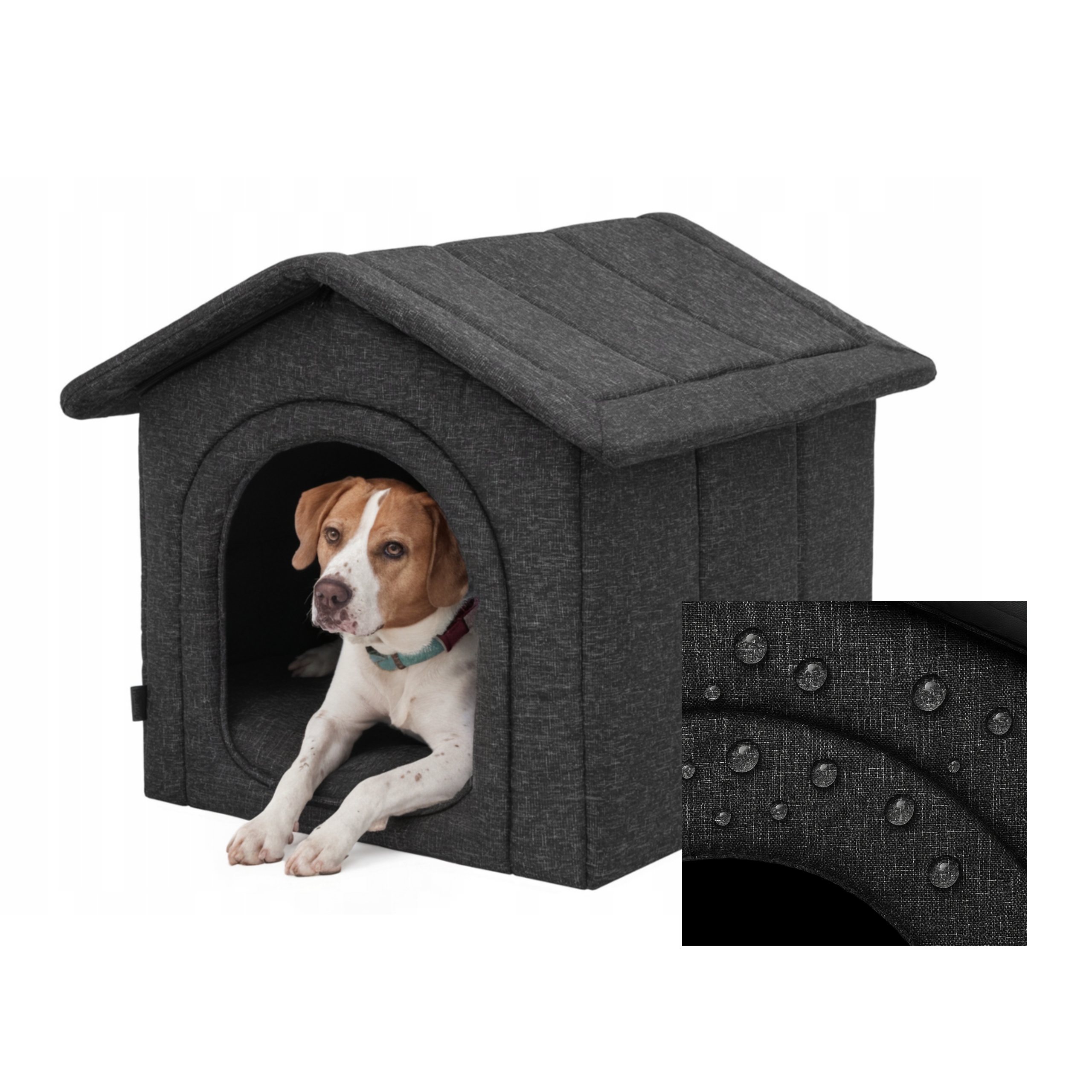 Levně Bouda pro psa – Domeček pro psa z materiálu Teplá bouda Voděodolná 38x32 cm