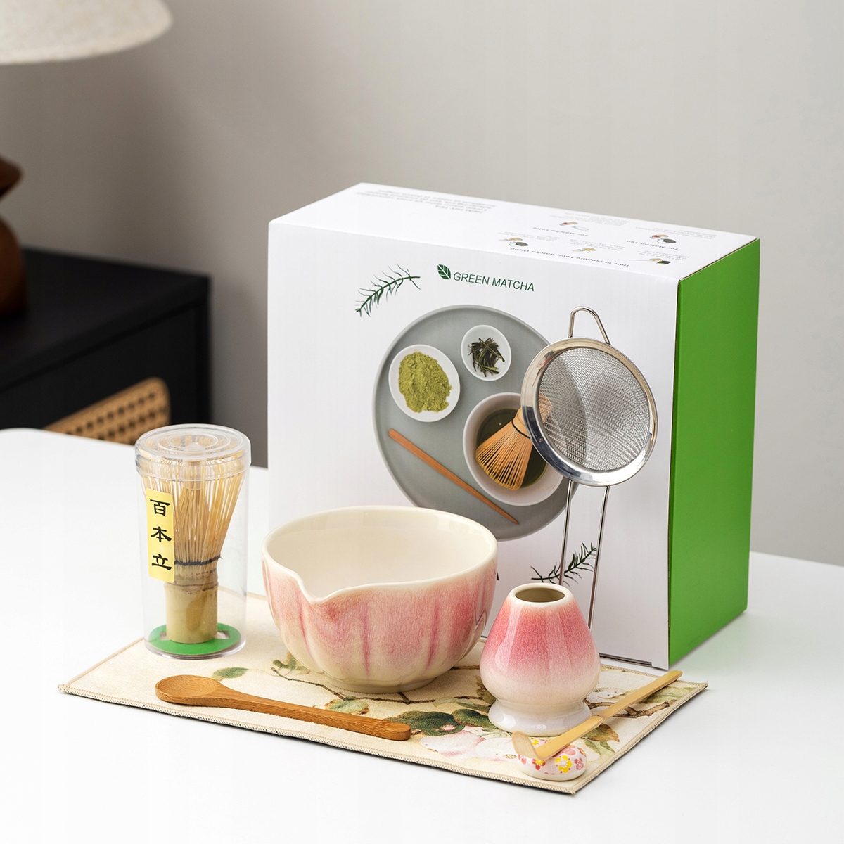 Levně Nekit Bambusová Dárková Sada Pro Přípravu Čaje Matcha Chashaku vločky