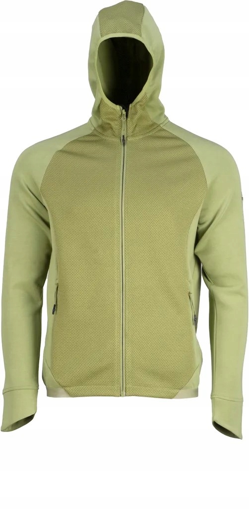 pánská sportovní mikina na zip s kapucí GTS303061M Scuba zelená 54/XXL
