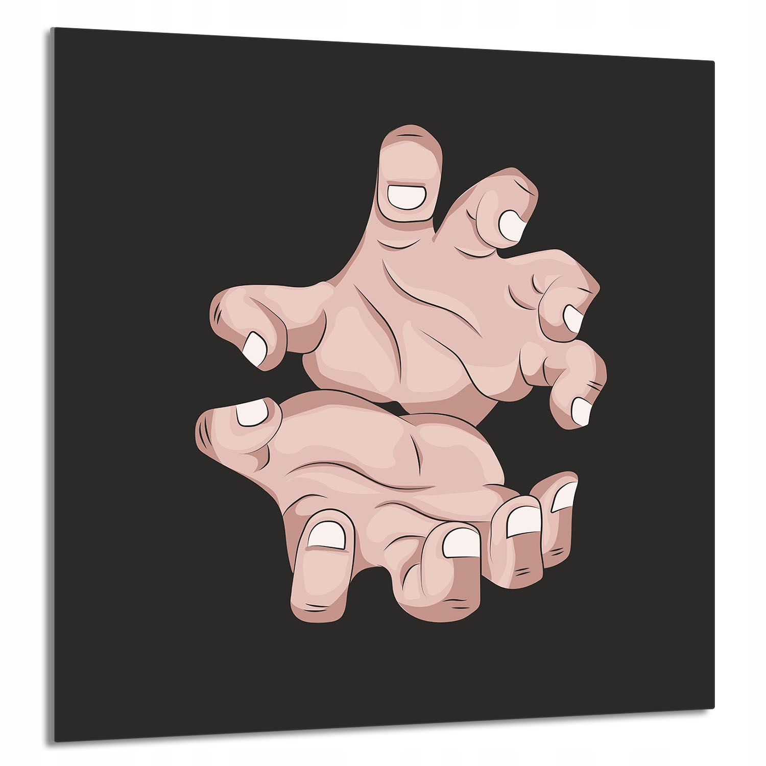 Skleněný Panel Do Kuchyně 60x65 Ruce Tvrzené Sklo