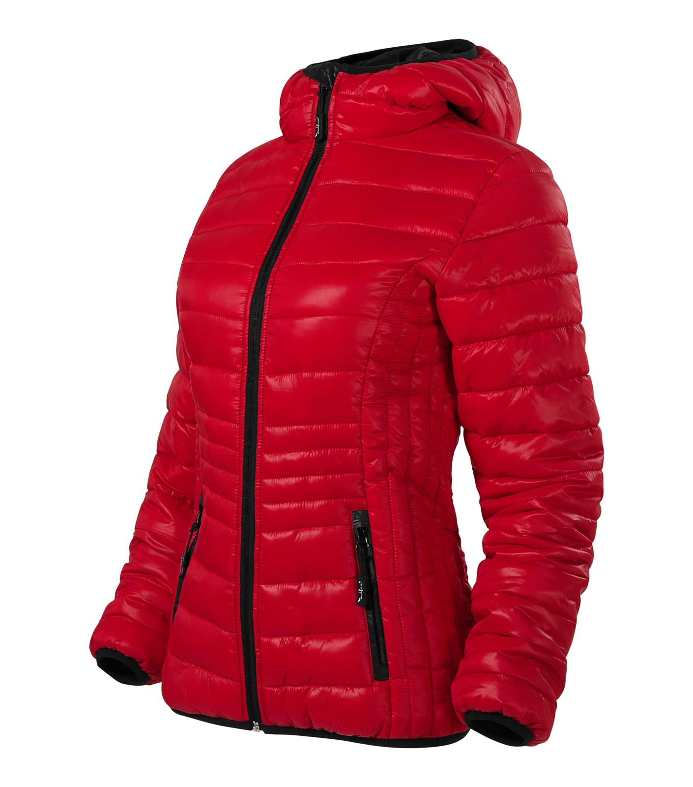 

Pikowana kurtka damska kaptur Premium czerwony XL