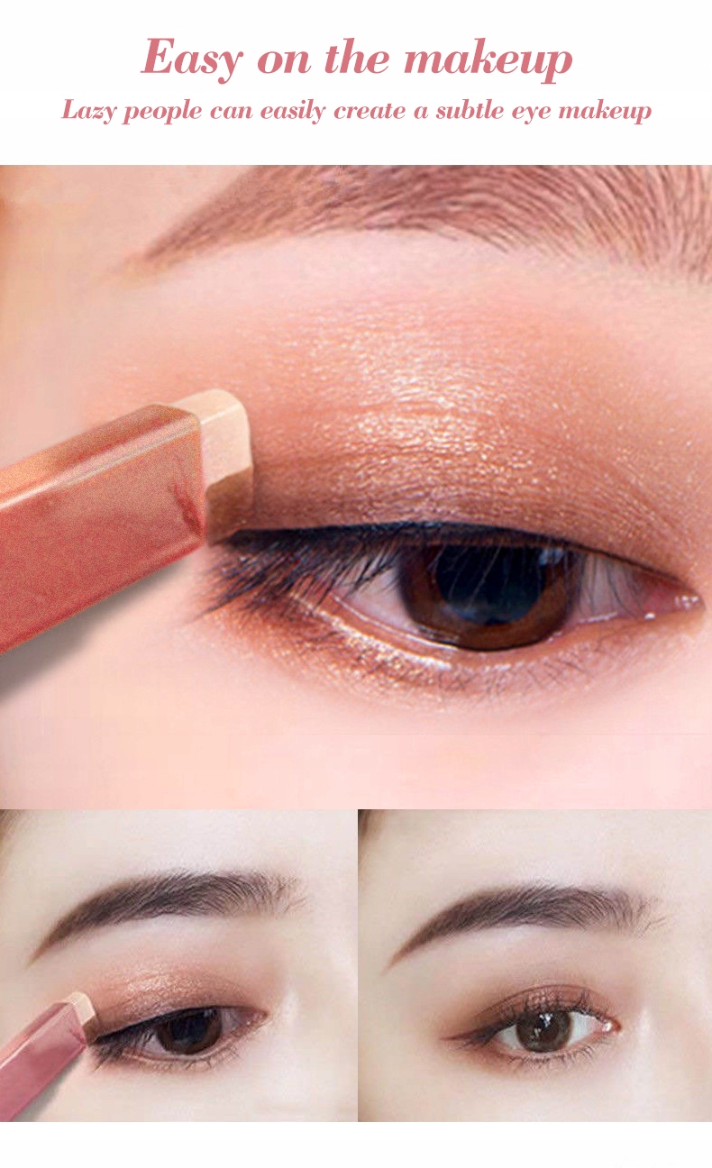 2 In 1 Double Color Glitter Eye shadow Stick Marka bez marki