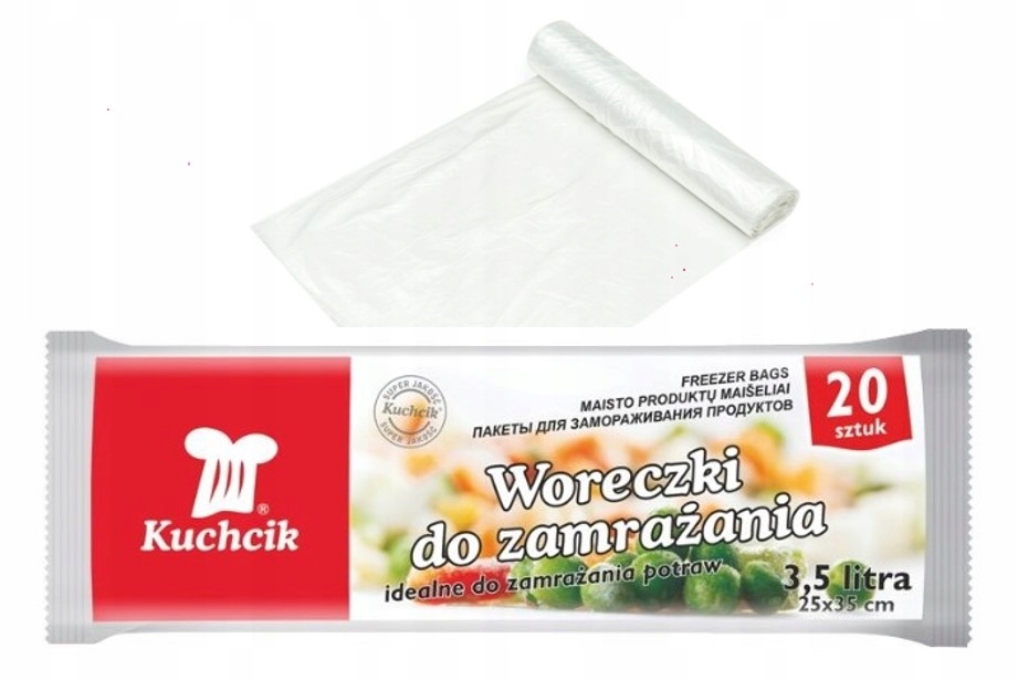 

Woreczki do zamrażania mrożenia Kuchcik 3,5L 20szt