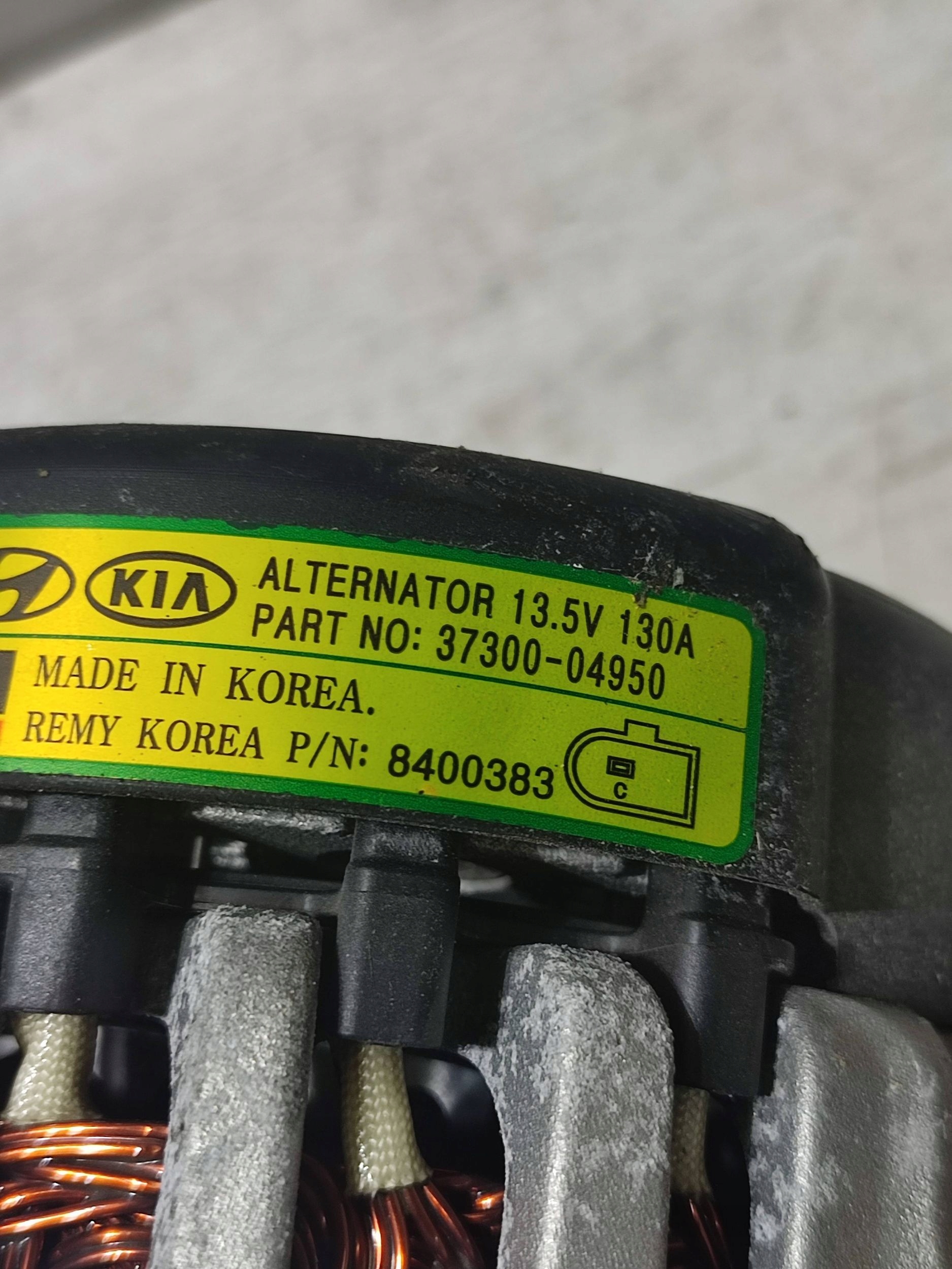 Hyundai Kona and 2018 alternator
