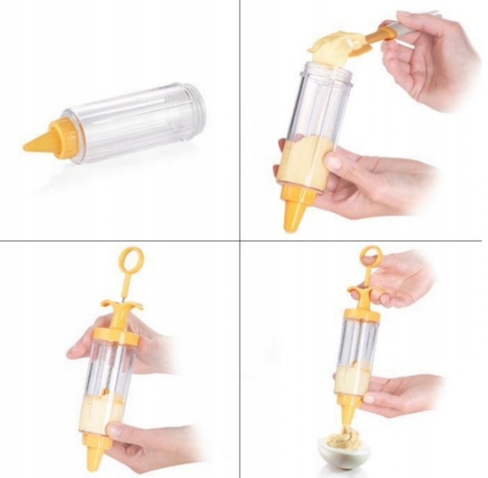 Dekorator Szpryca z tłokiem Tescoma Delicia 8 dysz Materiał dominujący tworzywo sztuczne