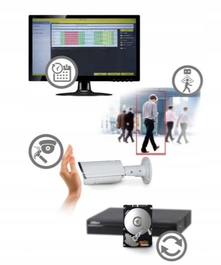 Rejestrator nagrywarka do 4 kamer 8Mpx UHD 4K PoE Maksymalna liczba obsługiwanych dysków 1