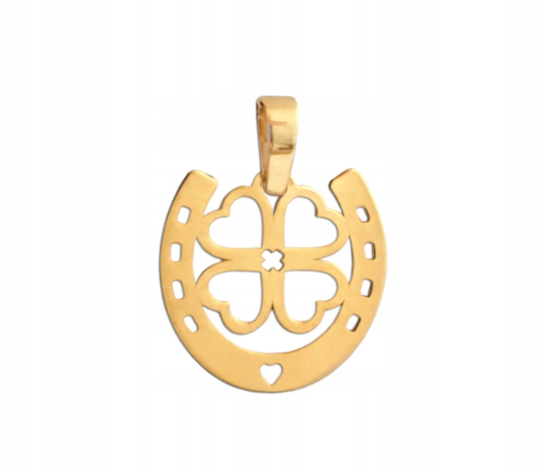 

Złota Podkowa z Koniczynką zawieszka złoto pr. 585