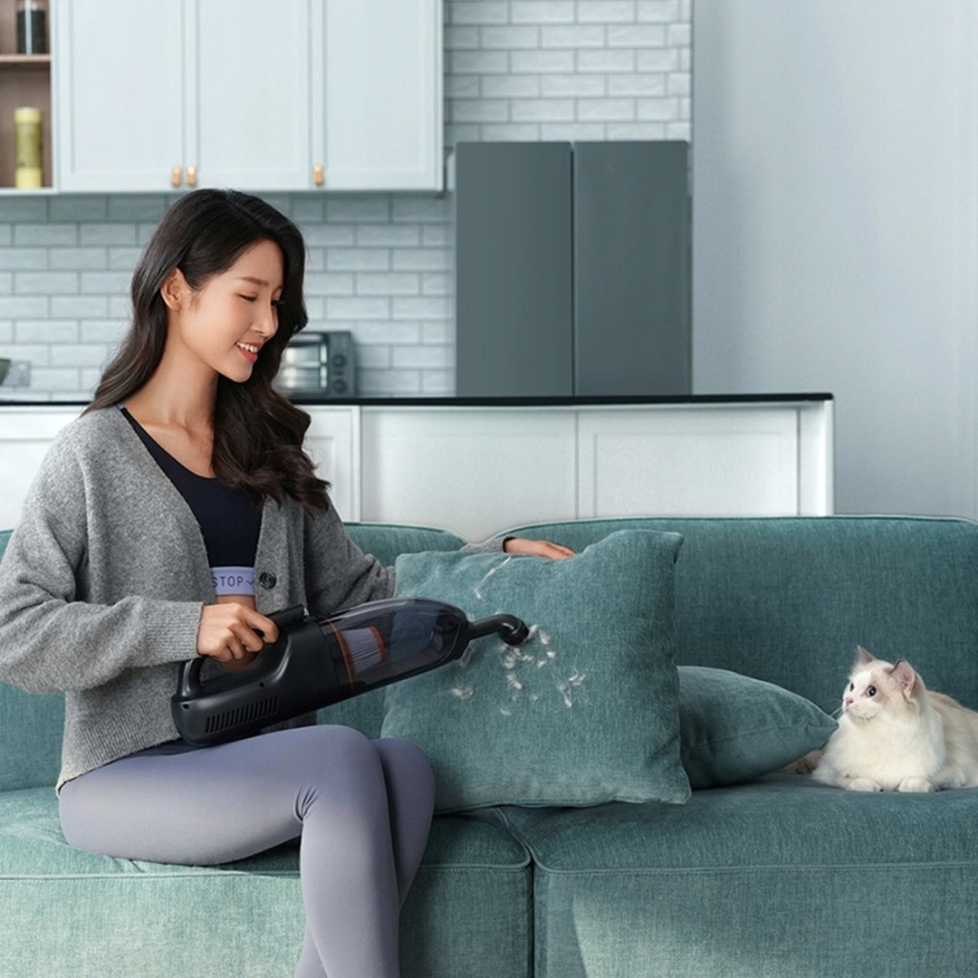 BASEUS ODKURZACZ SAMOCHODOWY BEZPRZEWODOWY MAŁY PORĘCZNY POMOCNIK CZARNY Filtr HEPA