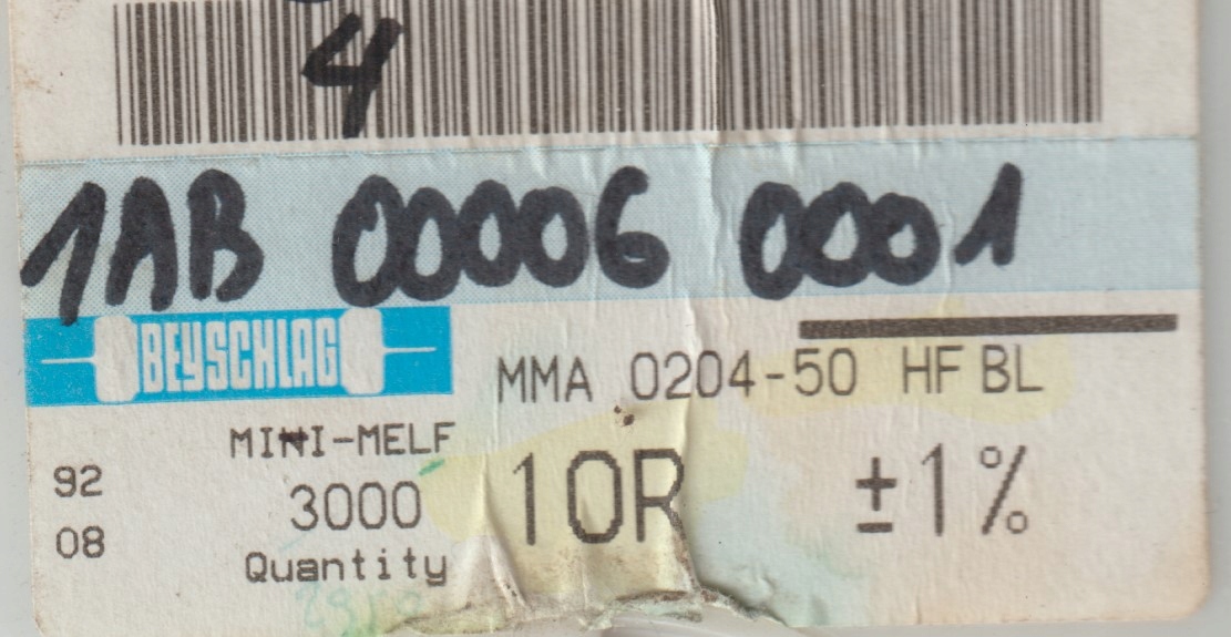 [20szt] 10R 1% 50ppm rezystor Smd mmelf MMA0204HF Beyschlag high frequency