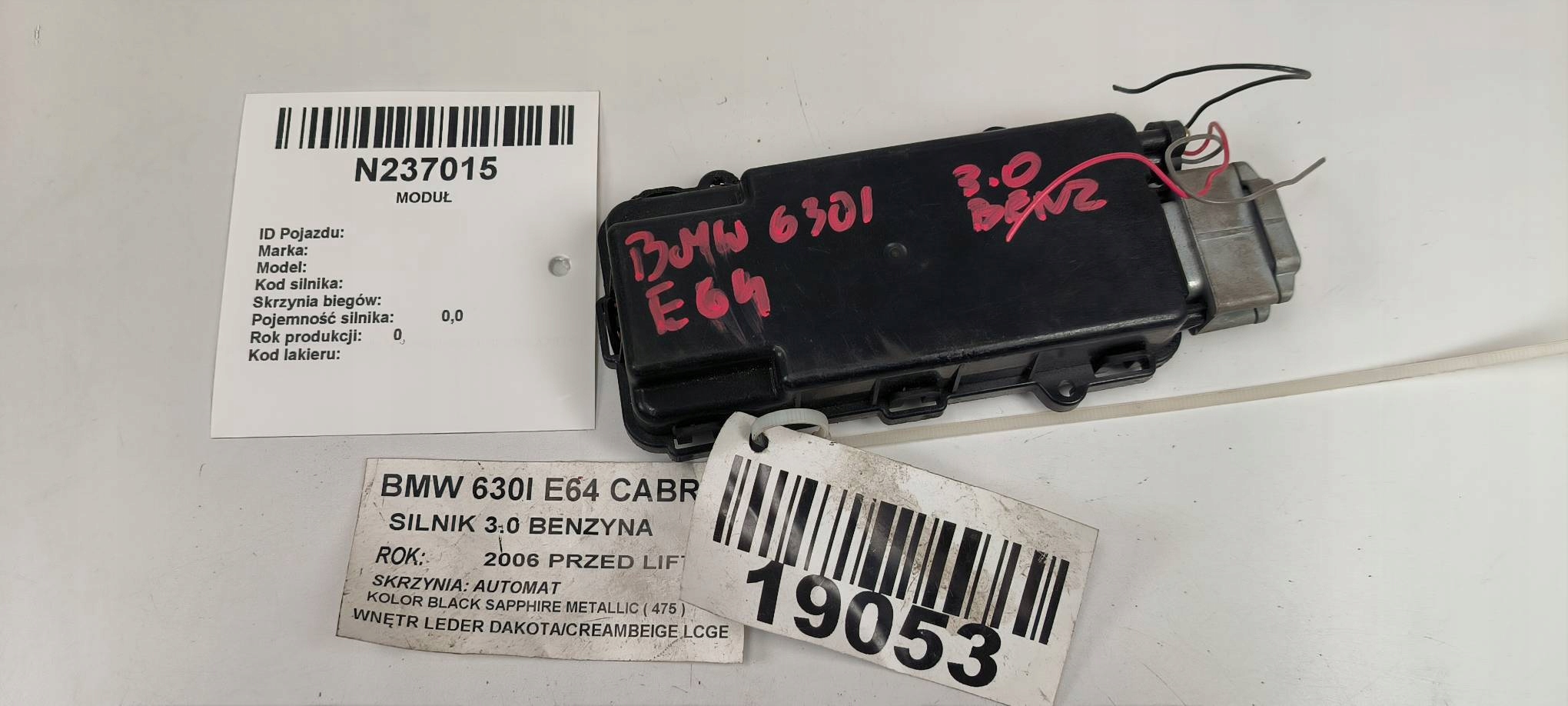 module TELEFONU 5RLJ34E1UK BMW E64