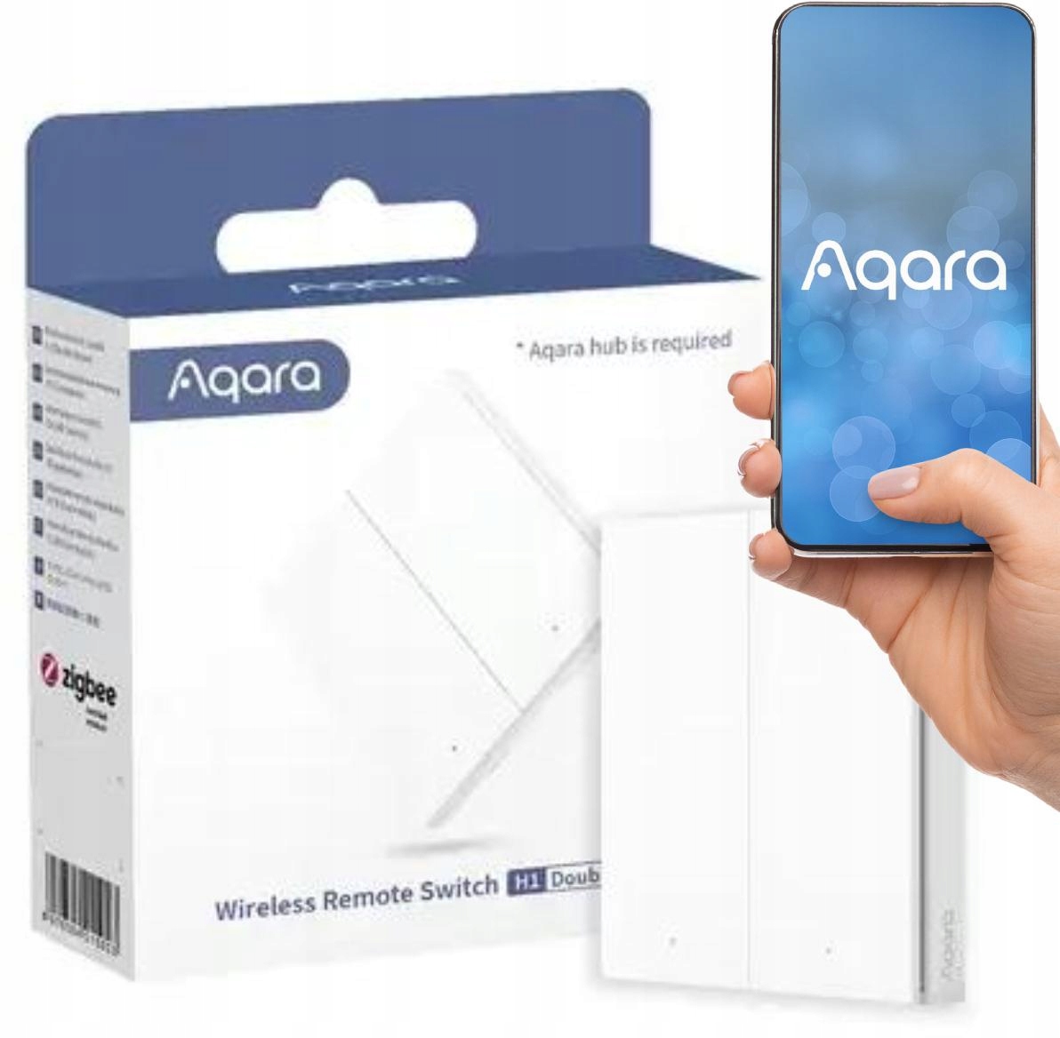

Przełącznik 2-przyciskowy Aqara WRS-R02 Homekit Eu