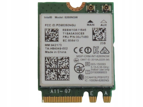 Karta Wifi INTEL 8260NGW LENOVO Y700-17isk Y700-15