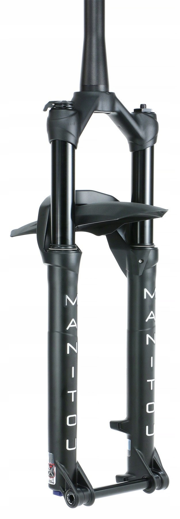 Tlumič Manitou Machete Comp, 27.5+/29", 100 mm, černý, taper, osa 15 mm