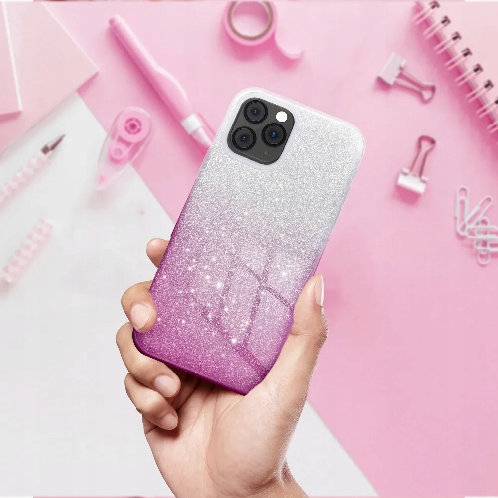Futerał do Samsung A05 Shining transparentny różowy