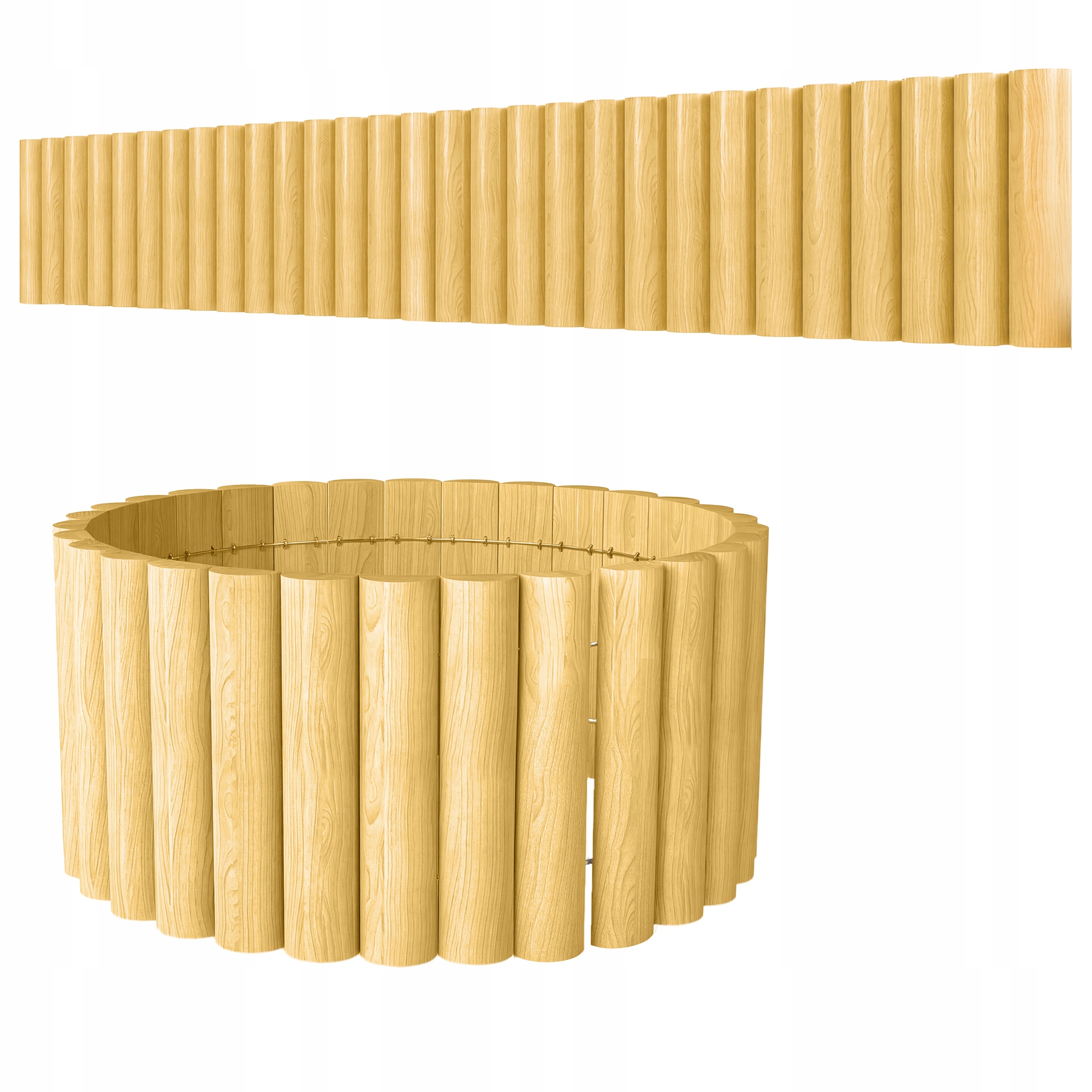 Zahradní plot ze dřeva 176 cm x 30 cm, plot pro zvířata Outsunny