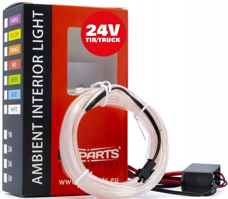 OŚWIETLENIE WNĘTRZA AMBIENT ŚWIATŁOWÓD LED 3m 24V