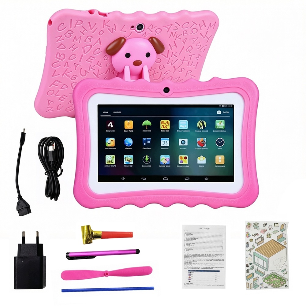 Tablet Pro Děti 7'' Android Quad Core Wifi Bluetooth S Pouzdro Dárek