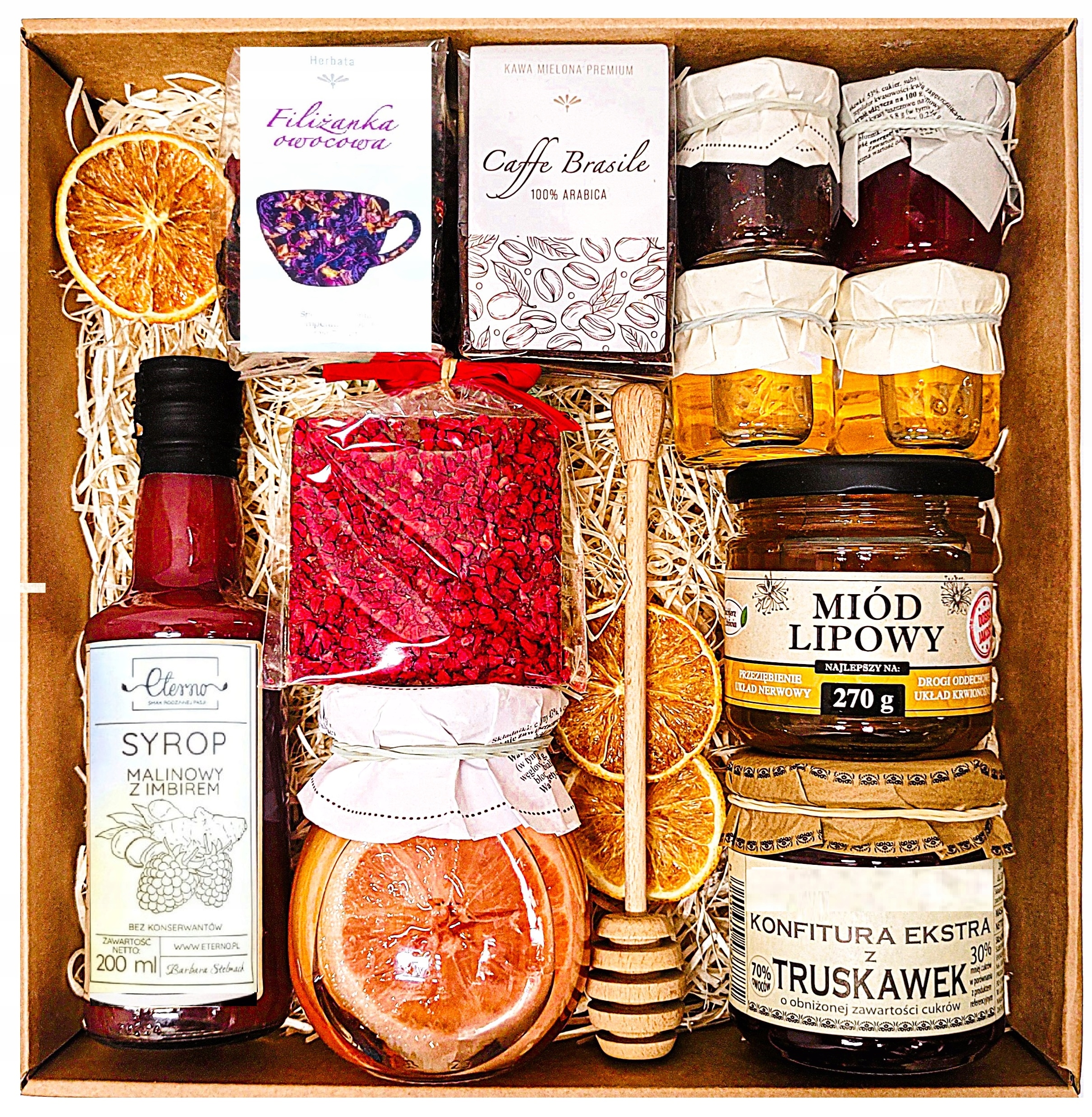 Levně Dárkový Koš Dárek Med Čaj Čokoláda K Narozeninám