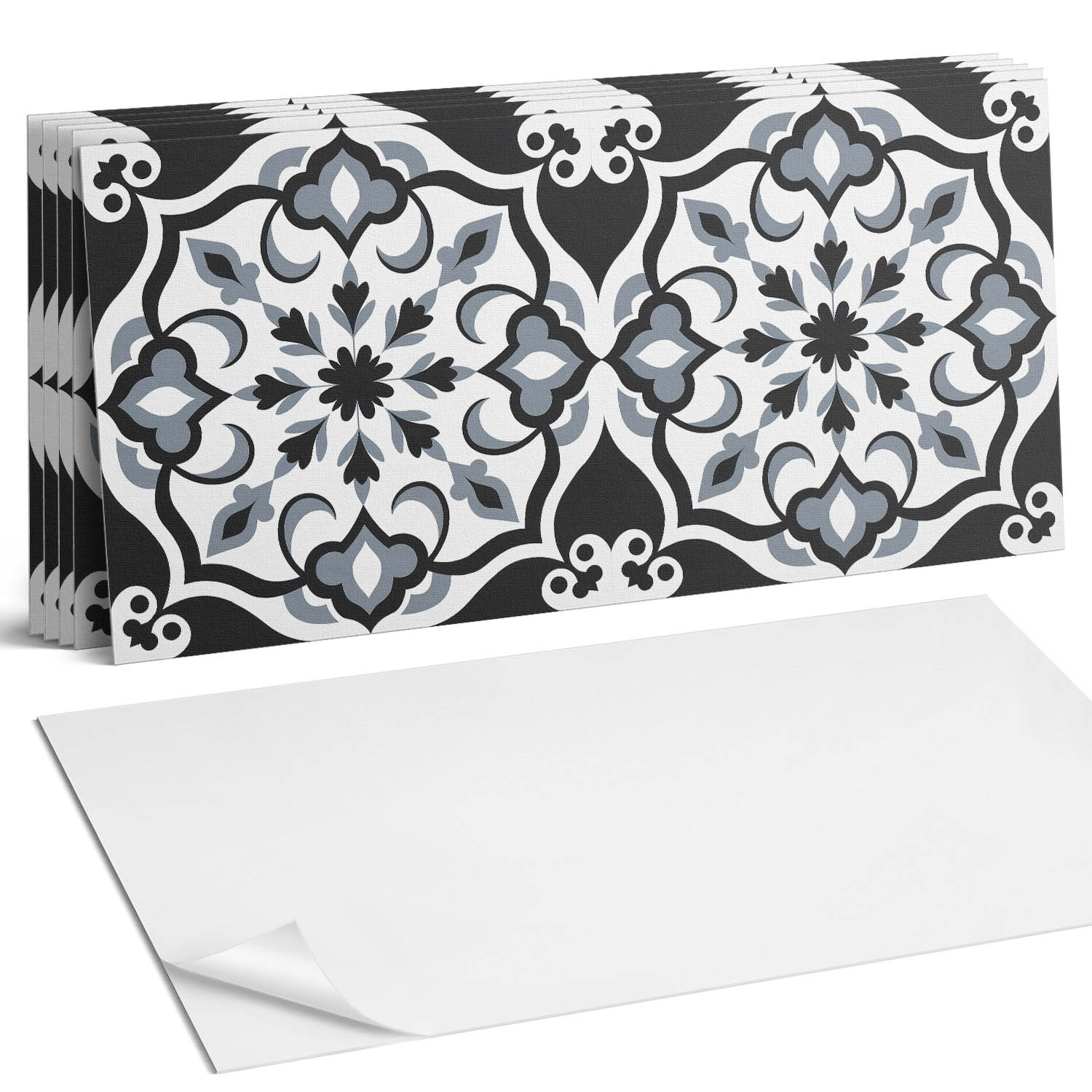 Sada vinylových dlaždíc z Pvc Kvety v ozdobnom aranžmáne 6 x 60 x 30 cm
