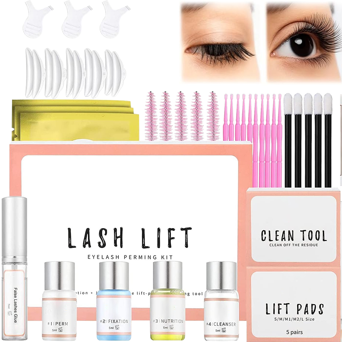 Sada pro lifting řas Lash Lift lifting Pro použití v salonu i doma