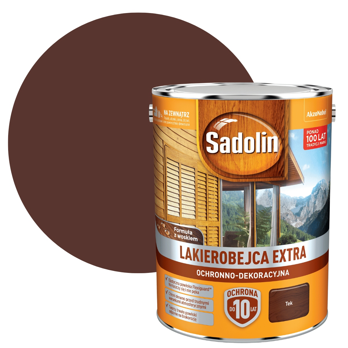 

Sadolin Extra 5L Lakierobejca Do Drewna Tek
