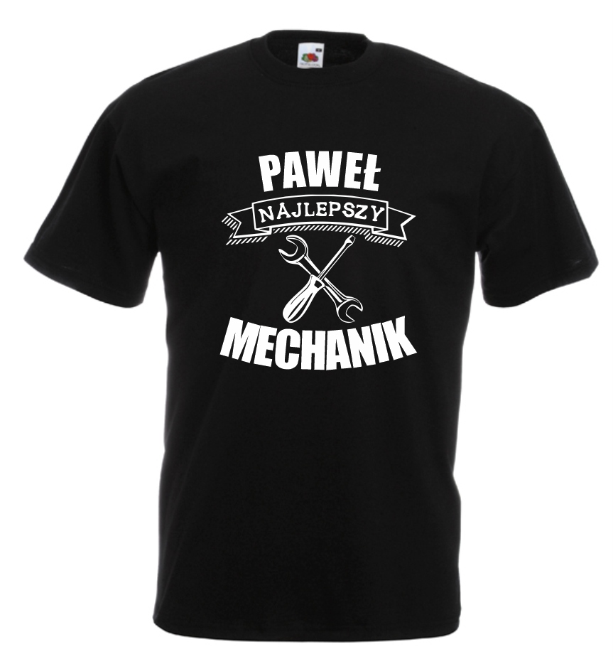 

Koszulka męska Najlepszy Mechanik + Imię r XL