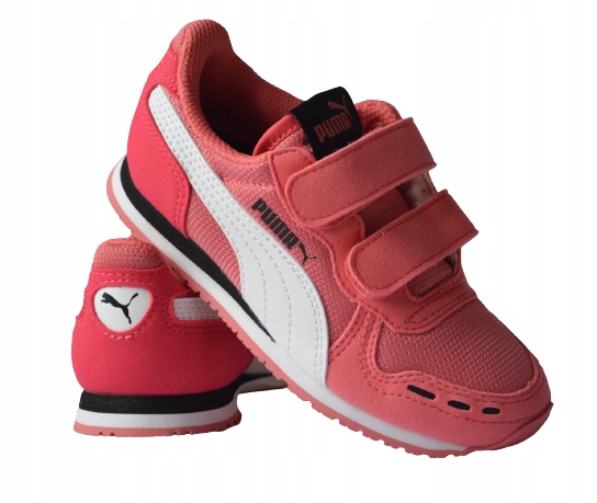 Buty Puma Cabana Racer 360245 27 dla dziweczynek Rzepy różowe rozmiar 34,5