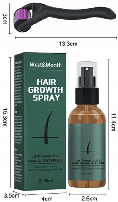 Zestaw na porost brody Serum 30ml oraz Roller Marka bez marki