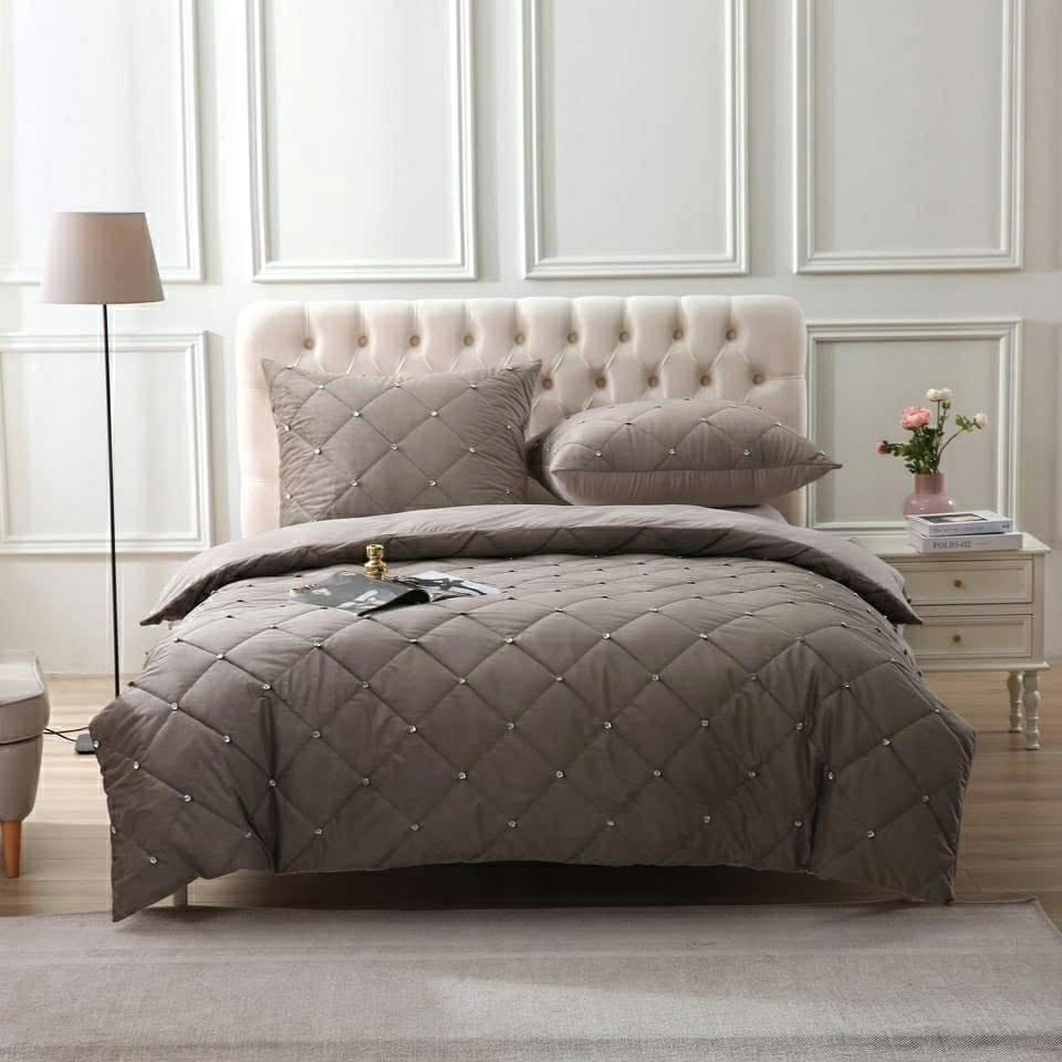 Narzuta Crystal welwet welur beż 200x220