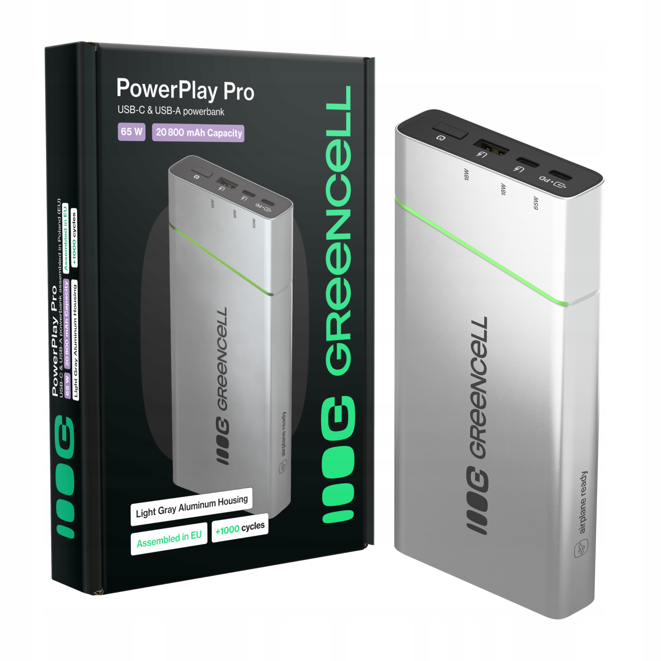 Powerbanka 20800 mAh 65W 2x Usb-c 1x Usb-a rýchle nabíjanie Pd Ultra Charge