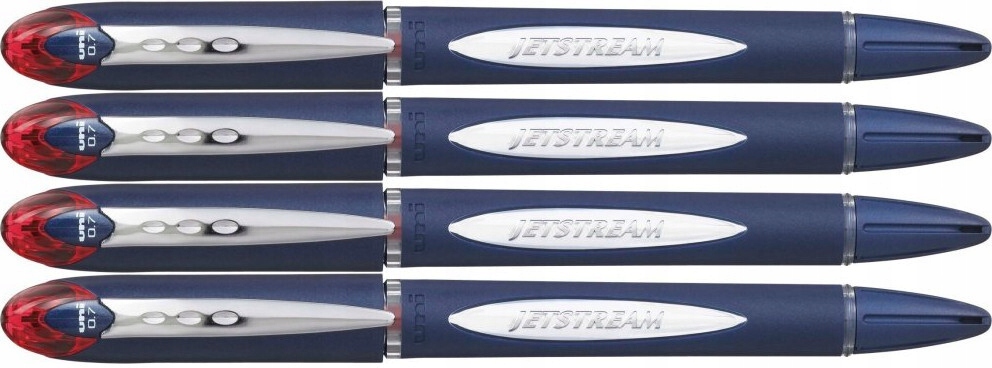 Pióro kulkowe Czerwone Uni SX-217 Jetstream 0.7mm x 4 szt