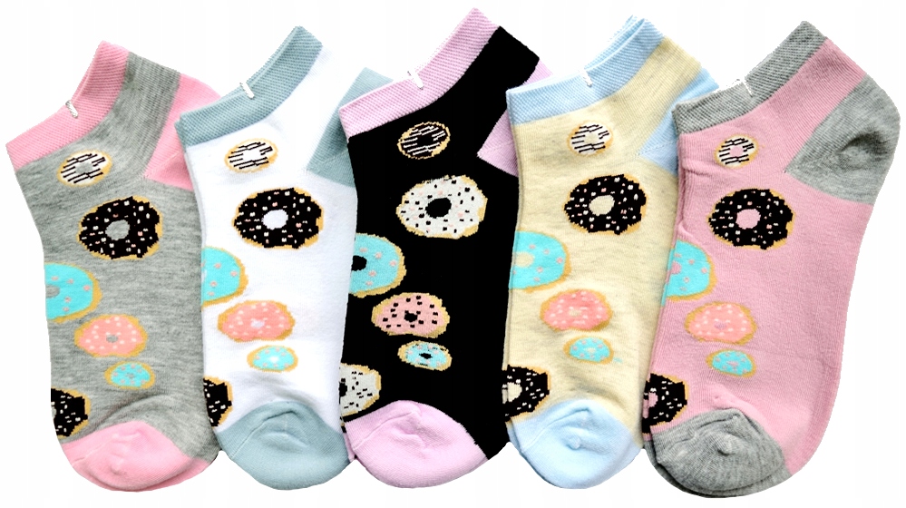 

Stopki Skarpetki Damskie Roz. 38 - 42 5par Donut