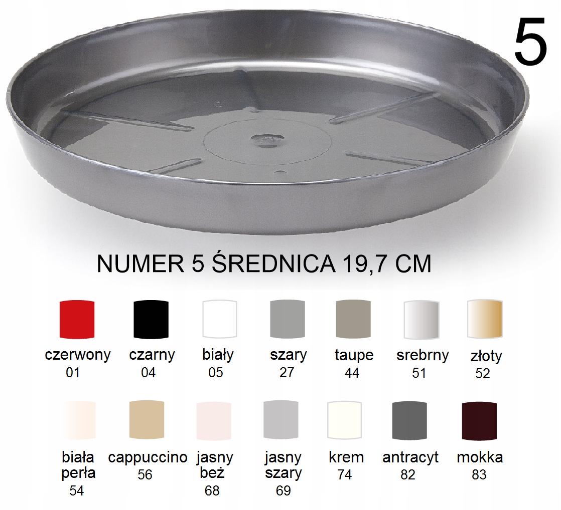 

Podstawka 5 19,7 cm dostępna w 16 kolorach