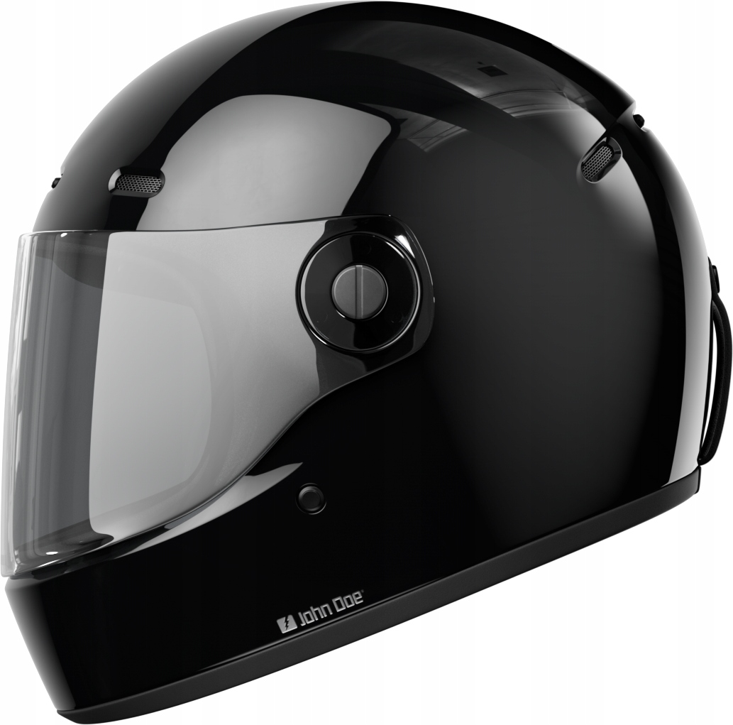 Motocyklová prilba John Doe One glossy čierna L