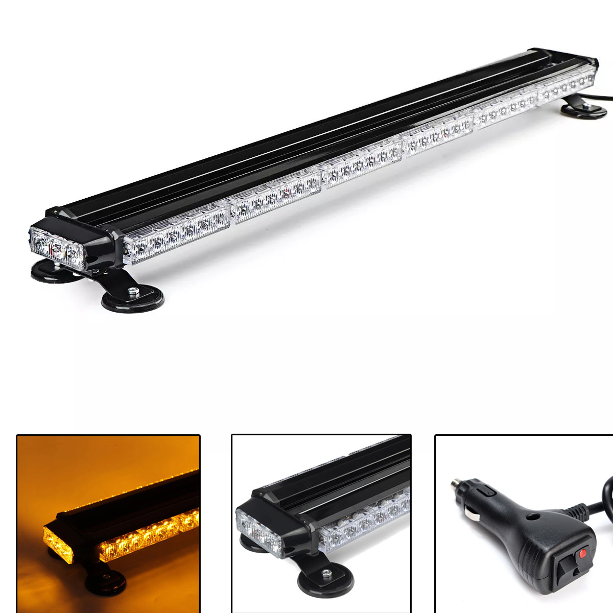 Výstražný Nosník Stroboskop Led Magnet Kohout Silniční Lampa 95 CM Velká