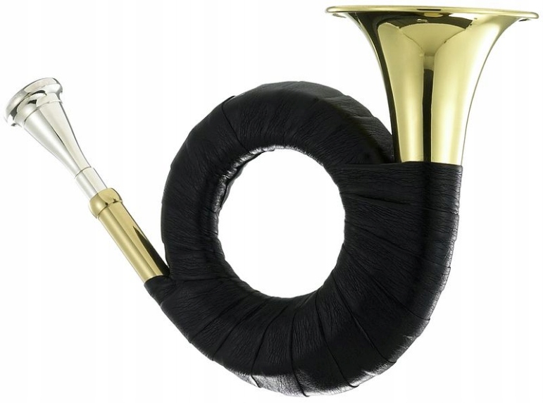 Róg myśliwski sygnałówka trąbka hejnałówka Bb Pokrowiec Rękawiczki Thomann Marka Thomann