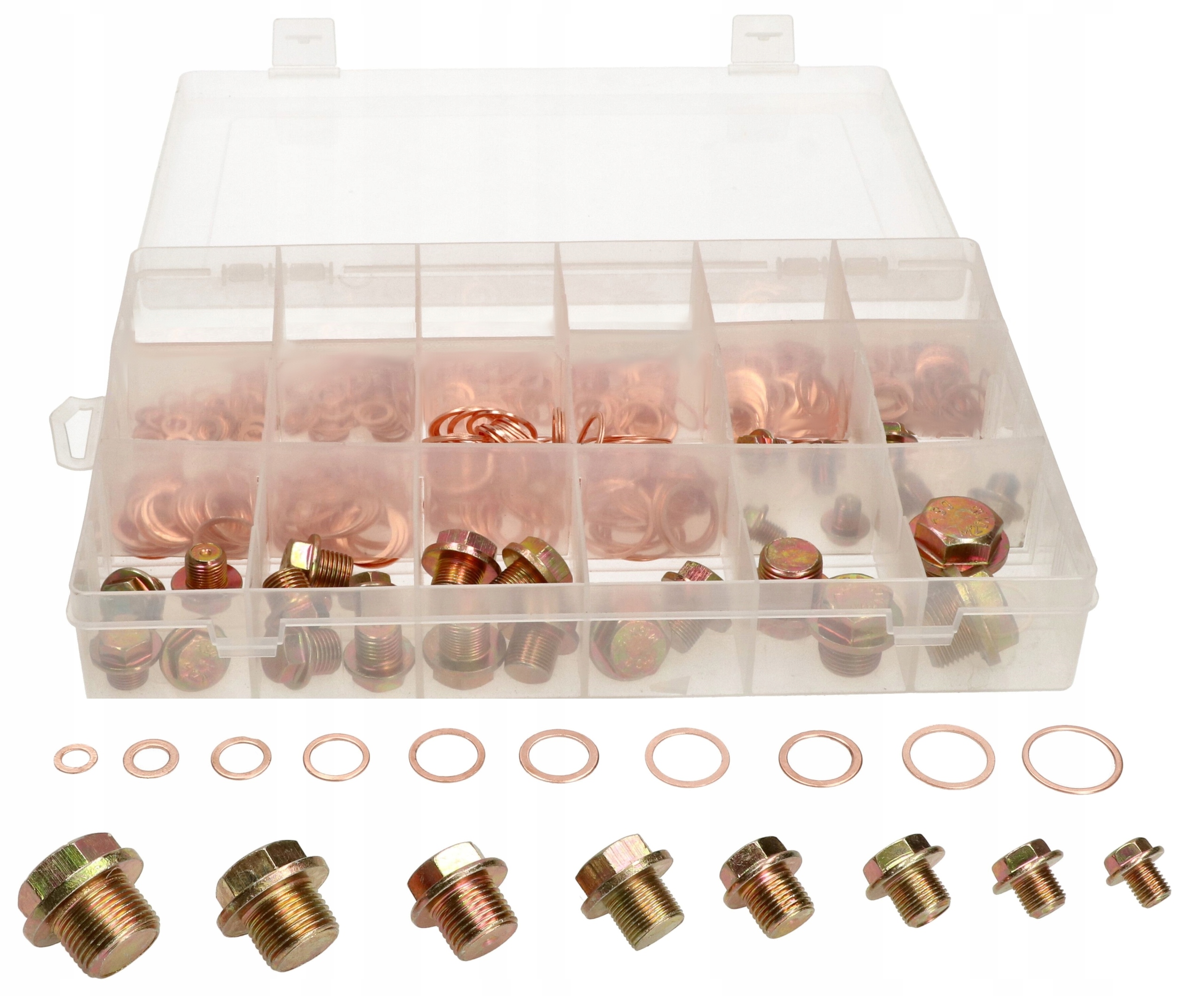 ZESTAW PODKLADKI KORKI SPUSTOWE OLEJU MIEDZ 534SZT Producent code D868