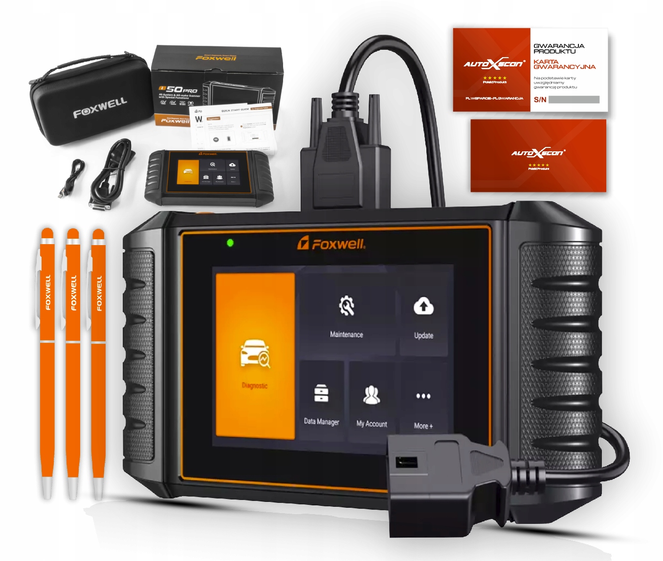 

Tester diagnostyczny Foxwell i50PRO J Polski Dotyk