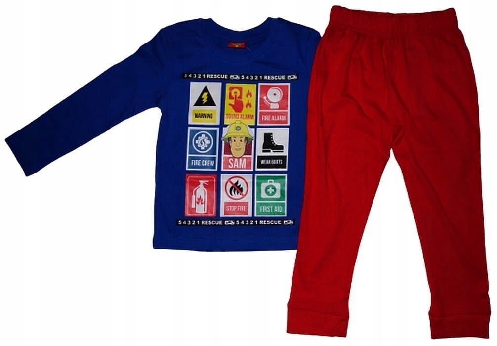 PIŻAMA DZIECIĘCA STRAŻAK SAM (Rozmiar: 122) Marka EplusM