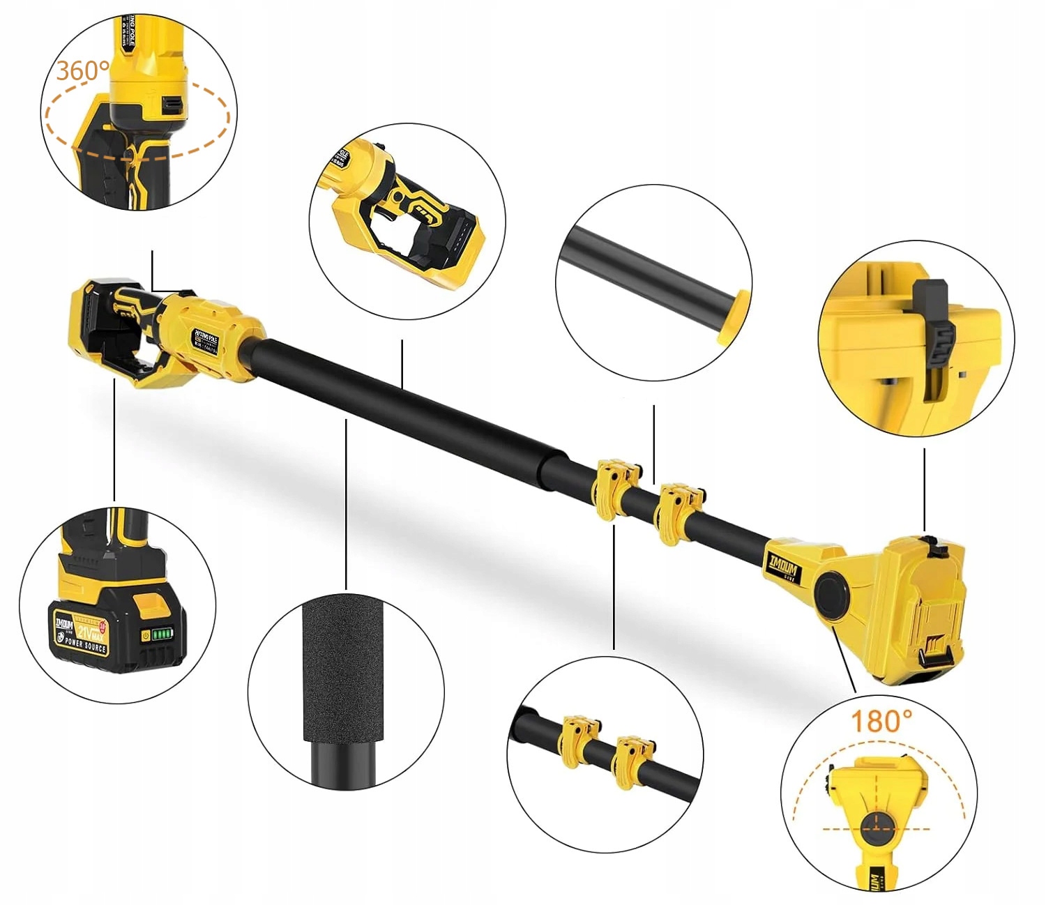 RAMIĘ WYSIĘGNIK PRZEDŁUŻKA TELESKOPOWA Z PIŁĄ 6' PIŁA NA WYSIĘGNIKU IMOUM Kod producenta GZGMT