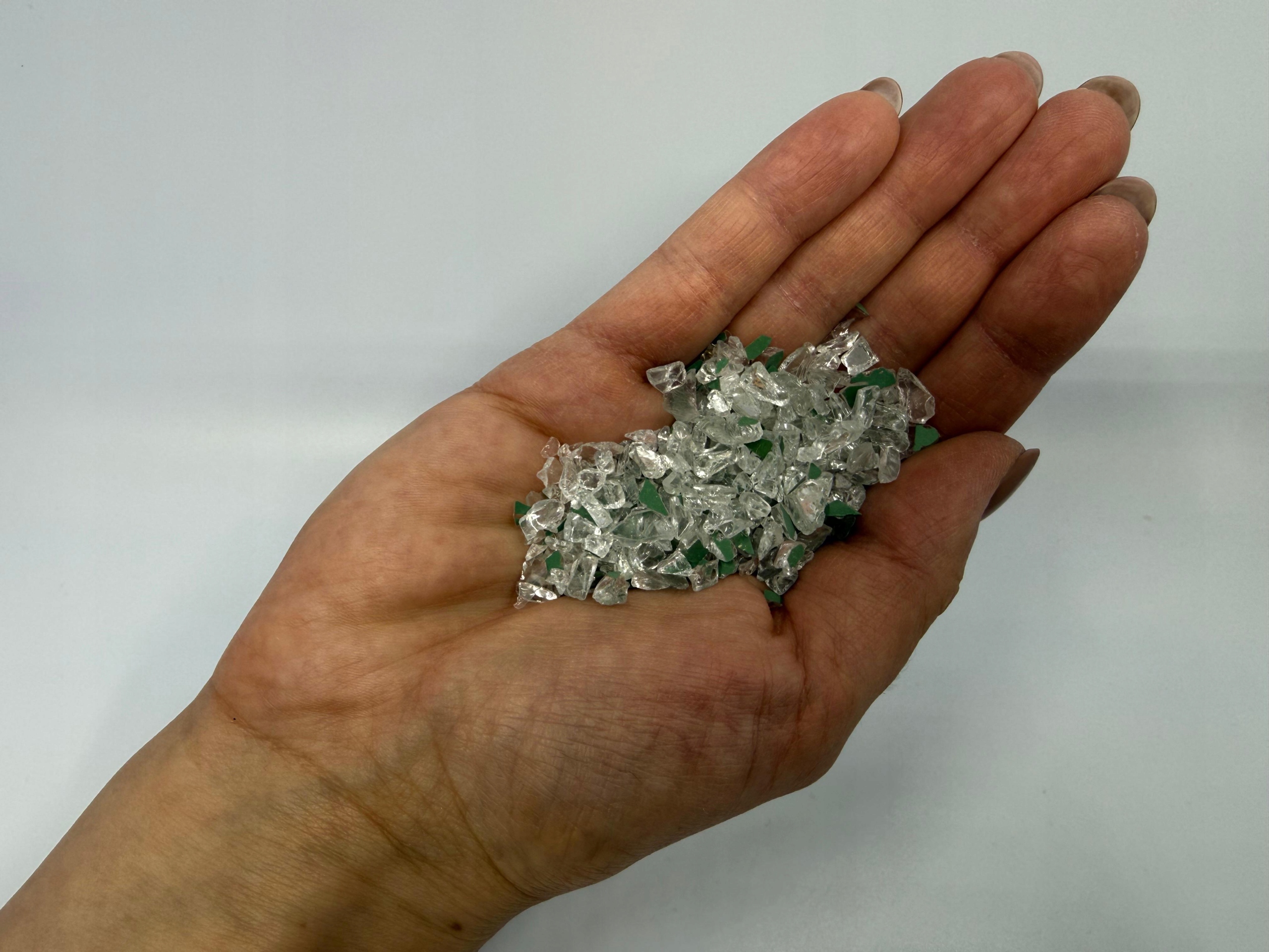 Grys skleněné zrcadlo 3-6 mm dekorace interiéru a zahrady 20 kg Garden Grit