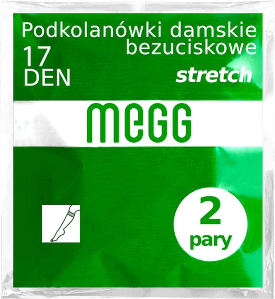 

Podkolanówki Bezuciskowe 17 den Stretch - grafit