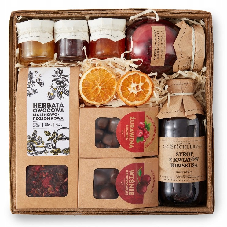 Levně Dárek s čajem Sladkosti džemy Citron sirup ibišek Příchuť