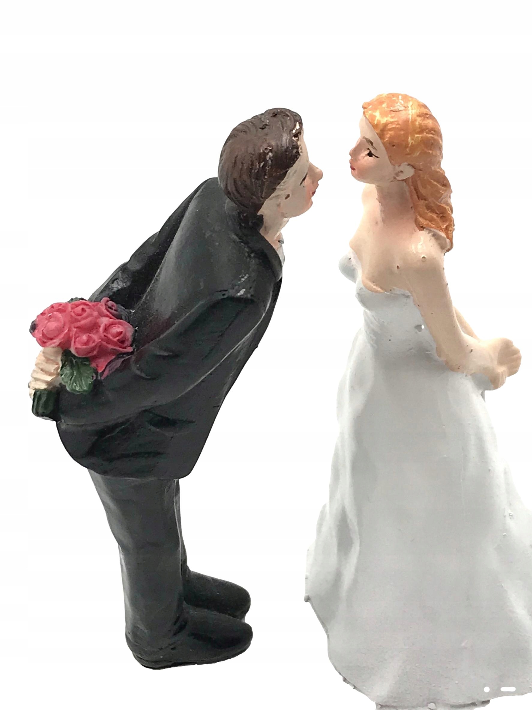 FIGURKA ŚLUBNA PIĘKNA PARA MŁODA, CUDOWNA.